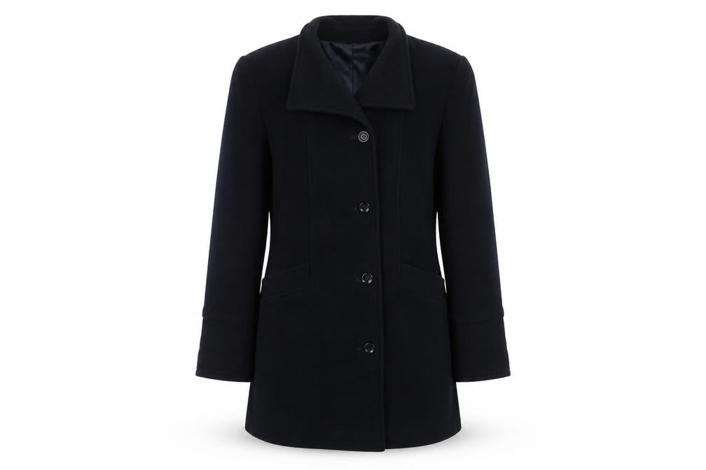 Isabelle Womens Blue   Overcoat Coat Size 12