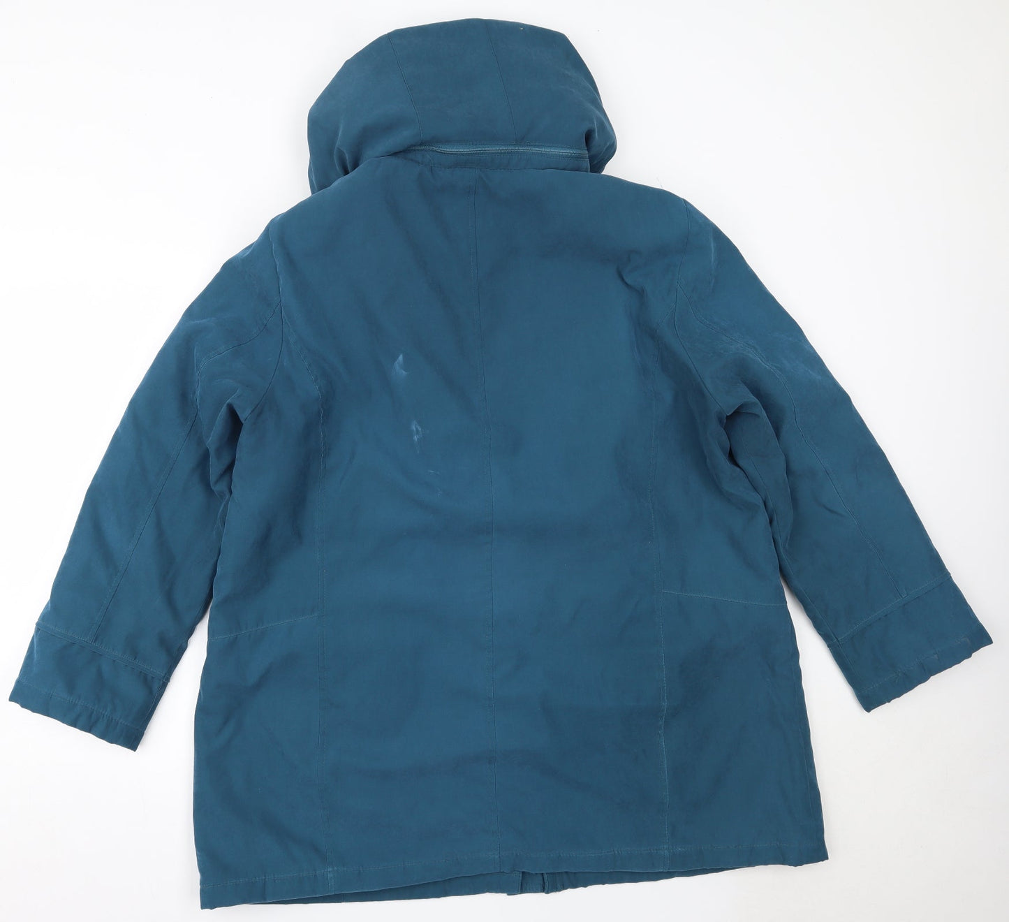 BM Womens Blue   Quilted Coat Size L