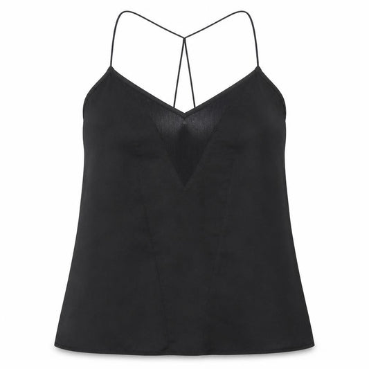 ASOS Womens Black  Polyester Basic Tank Size 10 V-Neck