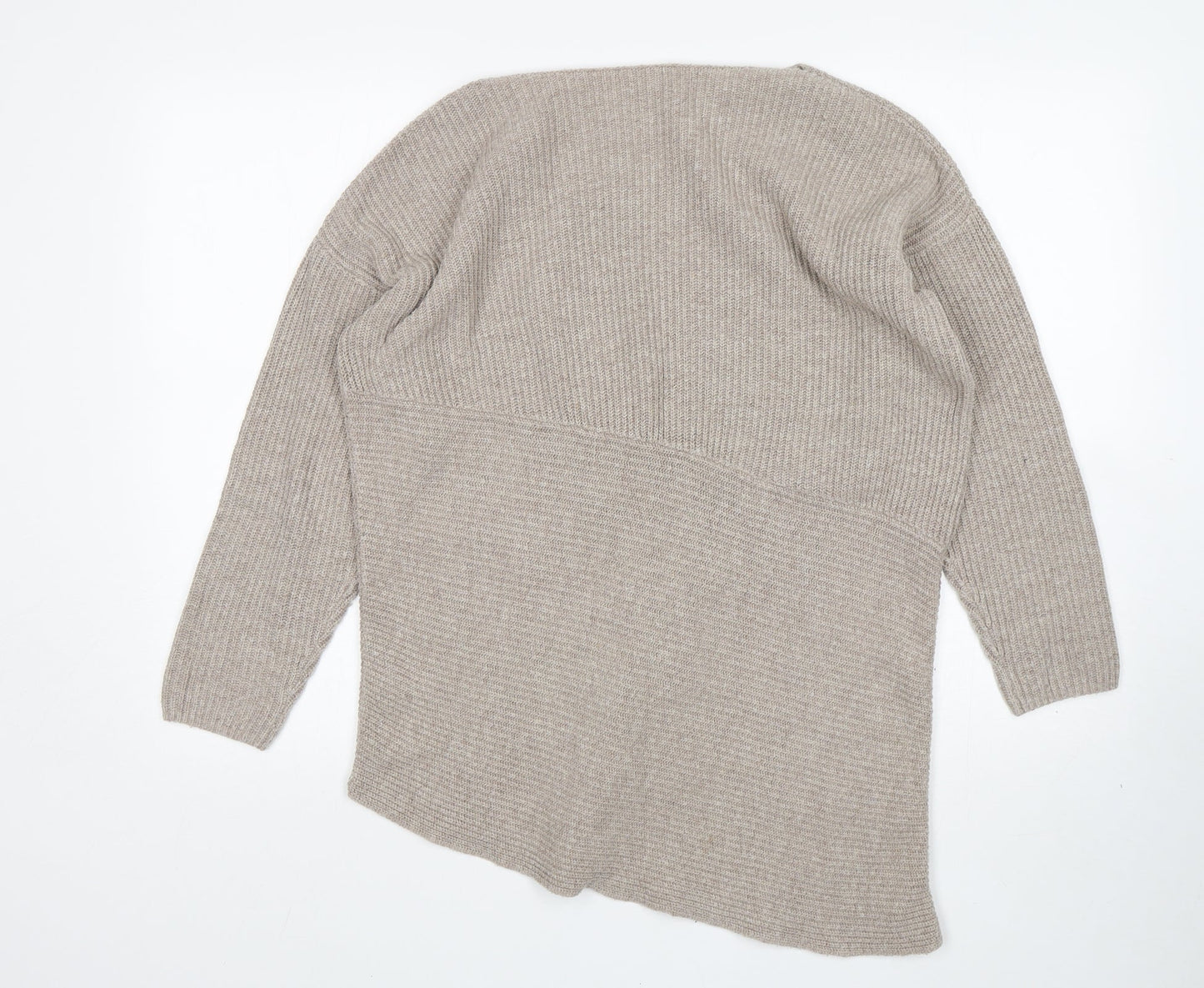 Espirit Womens Beige Round Neck  Polyamide Pullover Jumper Size M