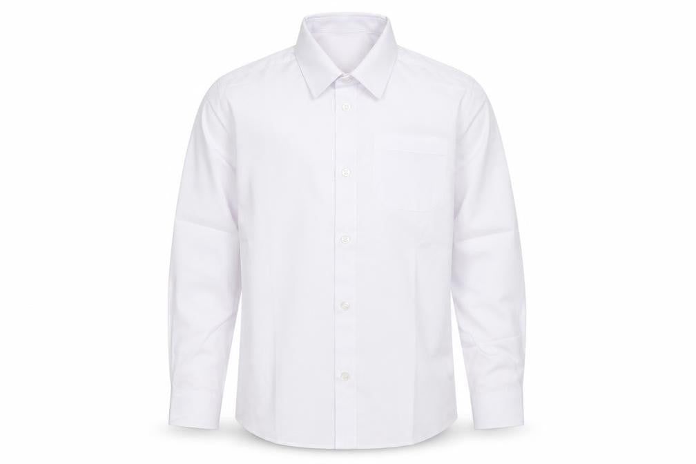 F&F Boys White  Polyester Basic Button-Up Size 8-9 Years Collared Button - school