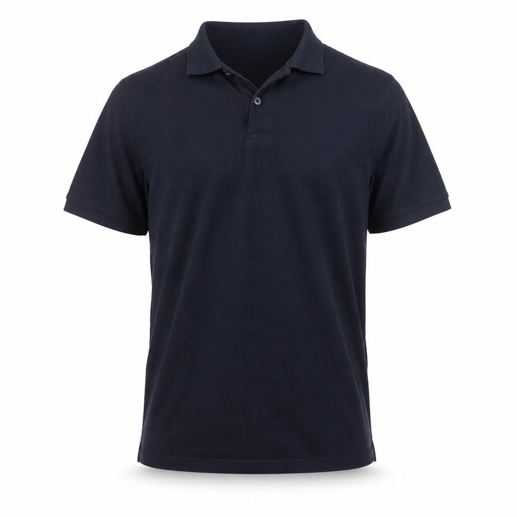 Printer Activewear Mens Blue  Cotton  Polo Size L Collared
