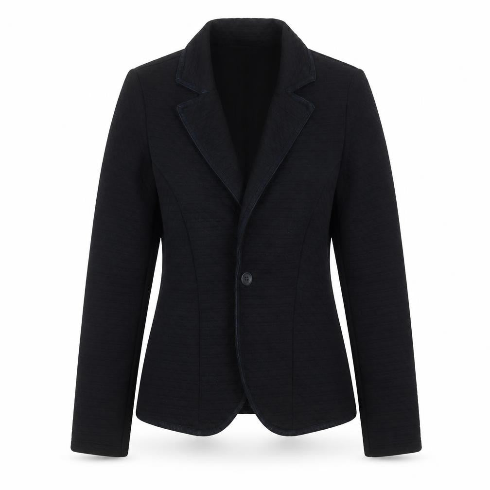Dorothy Perkins Womens Black Geometric Polyester Jacket Blazer Size 8