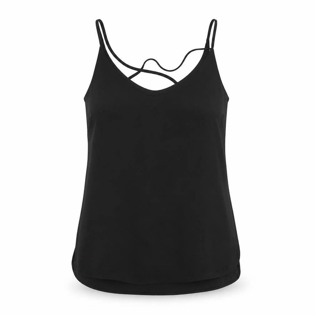 Select Womens Black  Polyester Basic Blouse Size 12 Round Neck