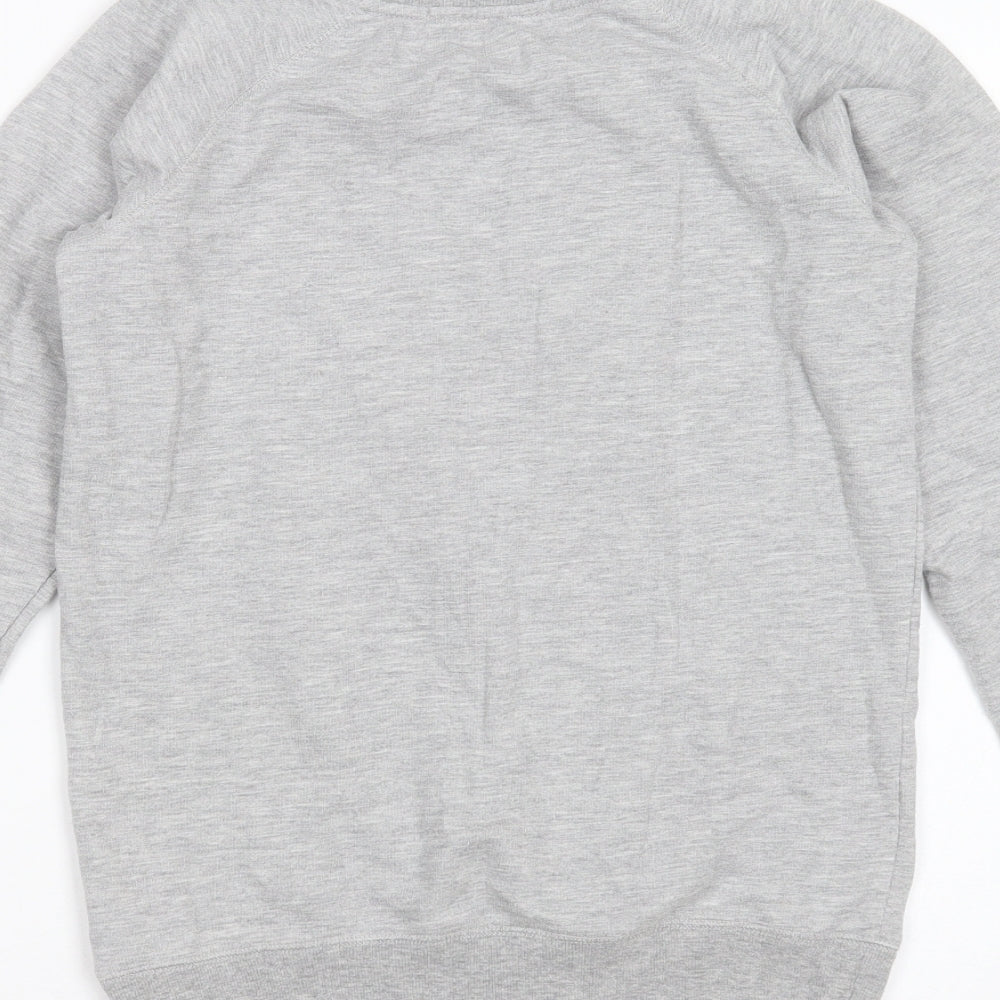 Love Label Womens Grey  Polyester Pullover Sweatshirt Size 8   - cat christmas