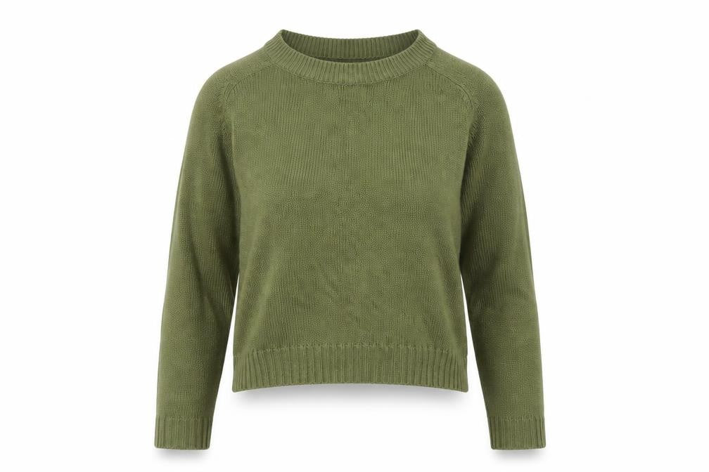 Divided by H&M Womens Green Round Neck  Acrylic Pullover Jumper Size XS