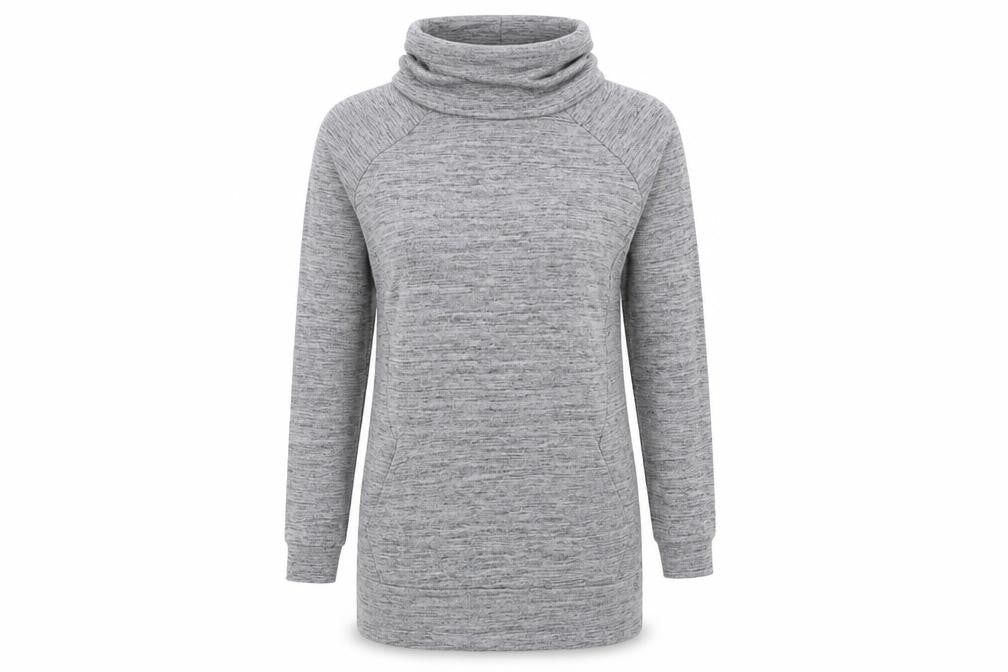 NEXT Womens Grey  Polyester Jumper Dress  Size 12  Roll Neck Pullover