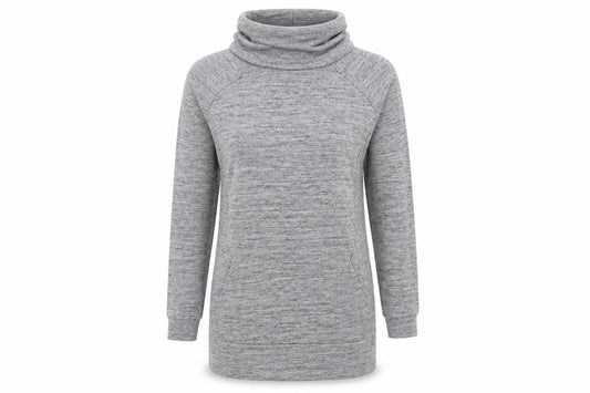 Next Womens Grey  Polyester Jumper Dress  Size 12  Roll Neck Pullover