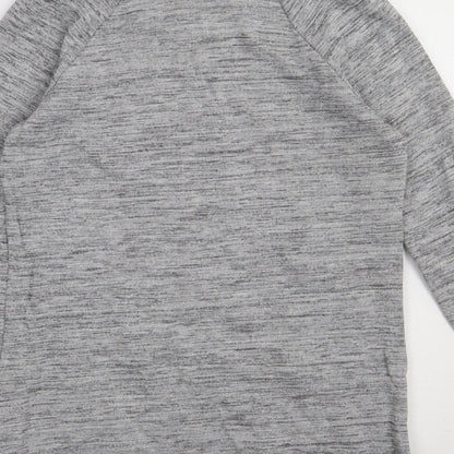 Next Womens Grey  Polyester Jumper Dress  Size 12  Roll Neck Pullover