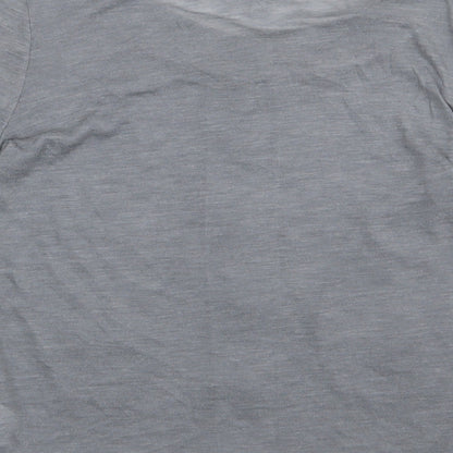 Next Womens Grey V-Neck  Polyester Cardigan Jumper Size 8