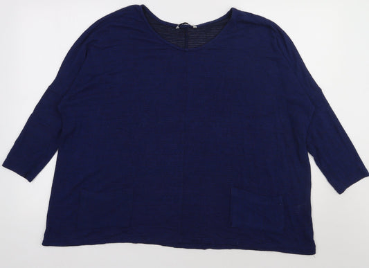 sainsburys Womens Blue  Polyester Pullover Sweatshirt Size 12  Pullover