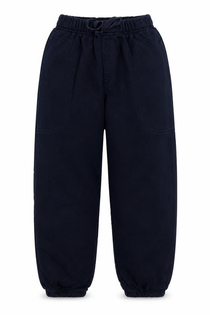 Marks & Spencer Boys Blue  Coir Jogger Trousers Size 9 Months  Regular Tie