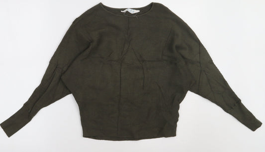 Primark Womens Green  Viscose Pullover Sweatshirt Size S  Pullover