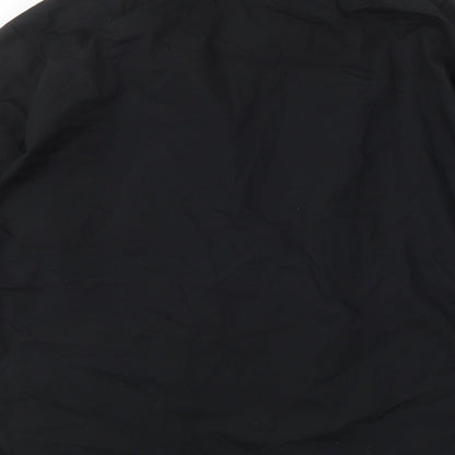 Premier Mens Black  Polyester  Button-Up Size 16 Collared Button