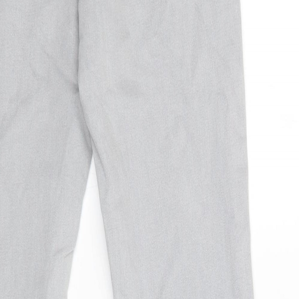 Marks & Spencer Womens Grey  Cotton Skinny Jeans Size 8 L29 in Regular Button