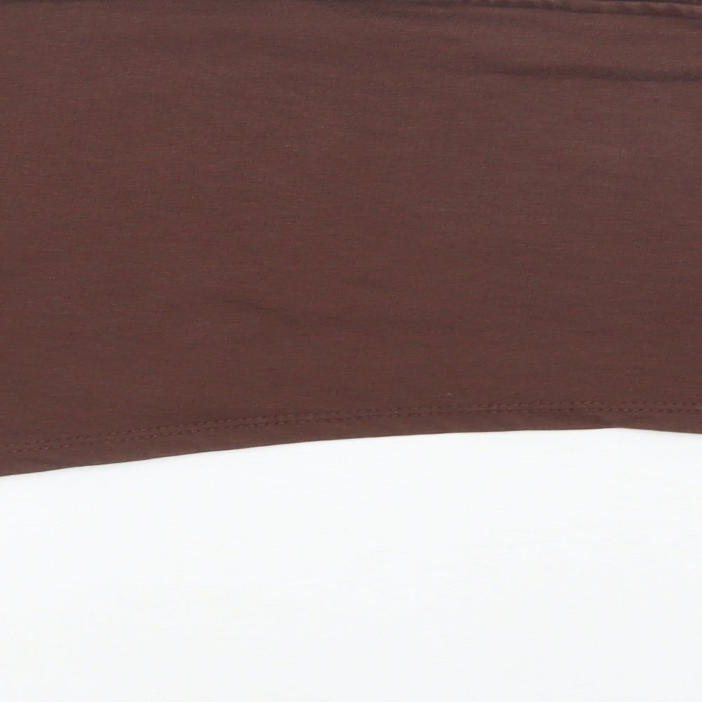 Candy Couture Girls Brown  Cotton Pullover Sweatshirt Size 15 Years   - Cropped
