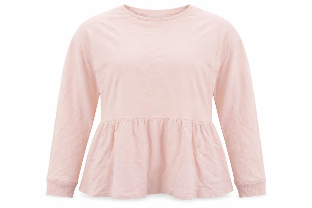Papaya Womens Pink  Cotton Pullover Sweatshirt Size M  Pullover