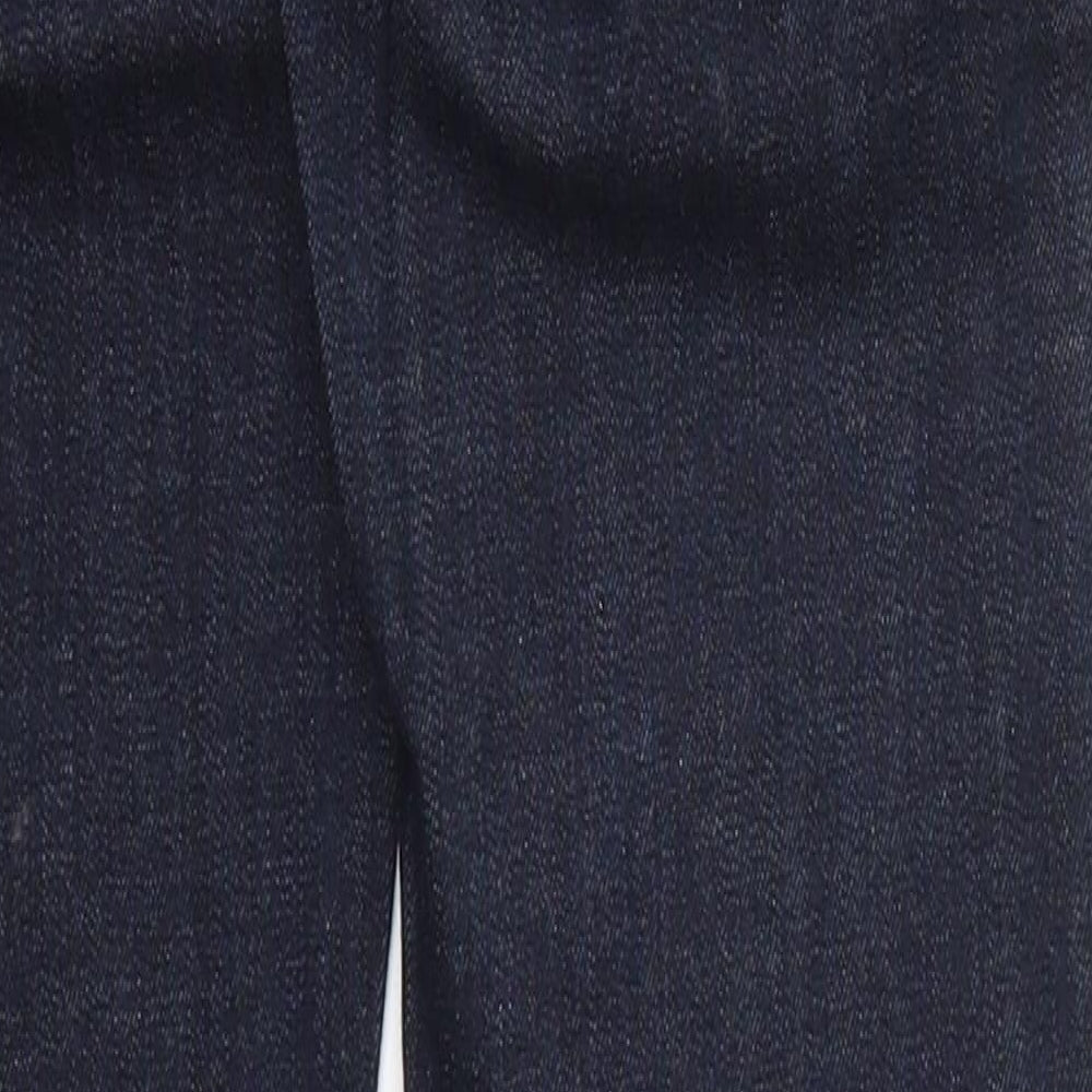 Topshop Womens Blue  Cotton Skinny Jeans Size 24 in L29 in Regular Button