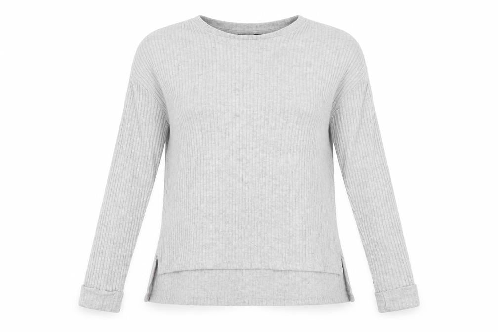 Primark Womens Grey Round Neck  Polyester Pullover Jumper Size 6
