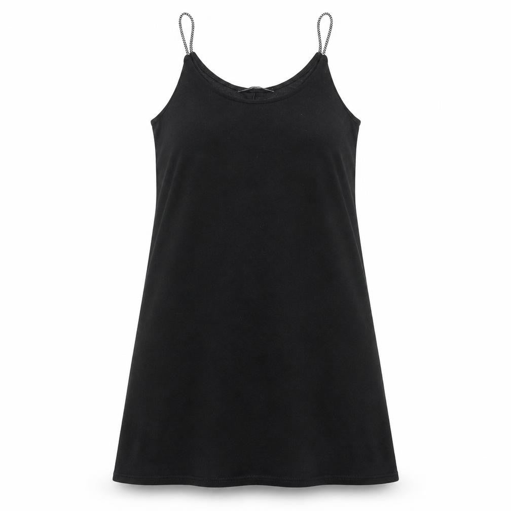 George Womens Black  Polyester Tank Dress  Size M  Scoop Neck Pullover