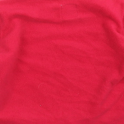 Preloved Primark Girls Red  Polyester Pullover T-Shirt Size 12-18 Months Crew Neck Button - Mickey Mouse - Label