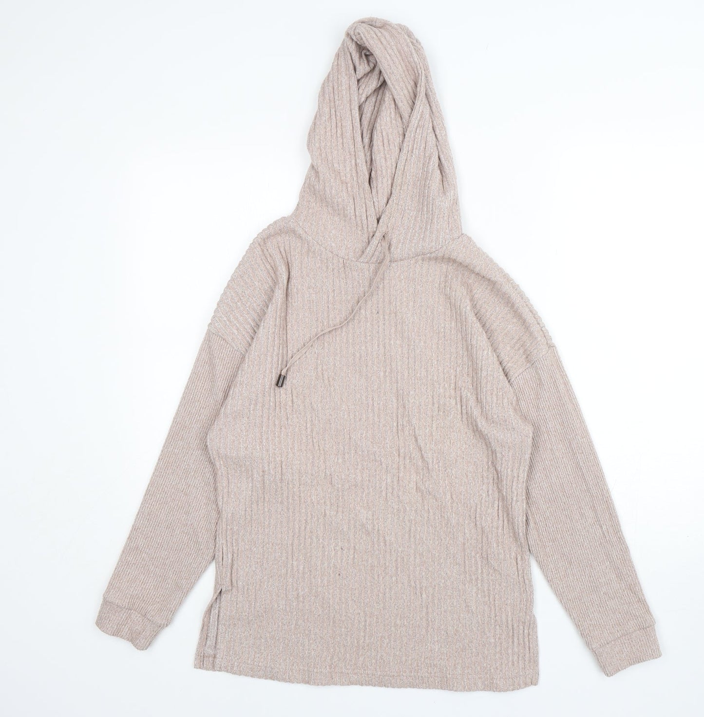 F&F Womens Beige  Polyester Pullover Hoodie Size XS