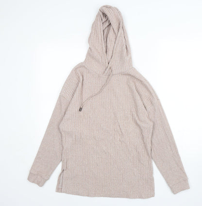 F&F Womens Beige  Polyester Pullover Hoodie Size XS