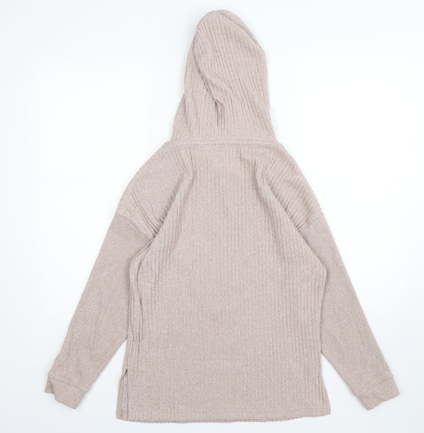 F&F Womens Beige  Polyester Pullover Hoodie Size XS