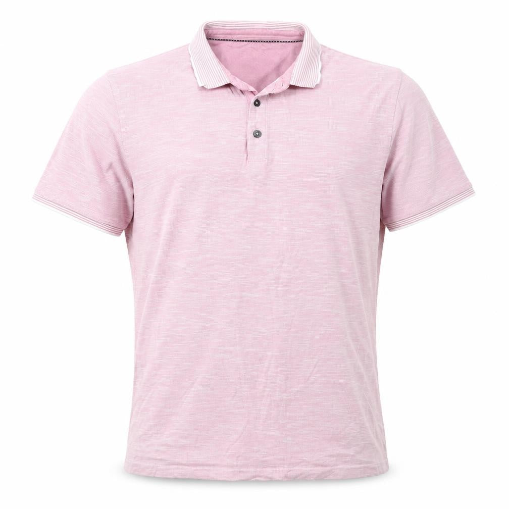Marks & Spencer Mens Purple  Cotton  Polo Size L Collared Button