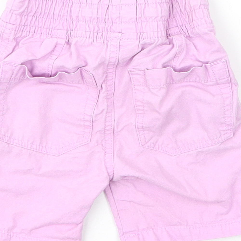 F&F Girls Purple  Cotton Capri Jeans Size 12 Months