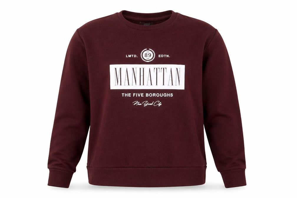 Primark Womens Purple  Cotton Pullover Sweatshirt Size S   - manhattan