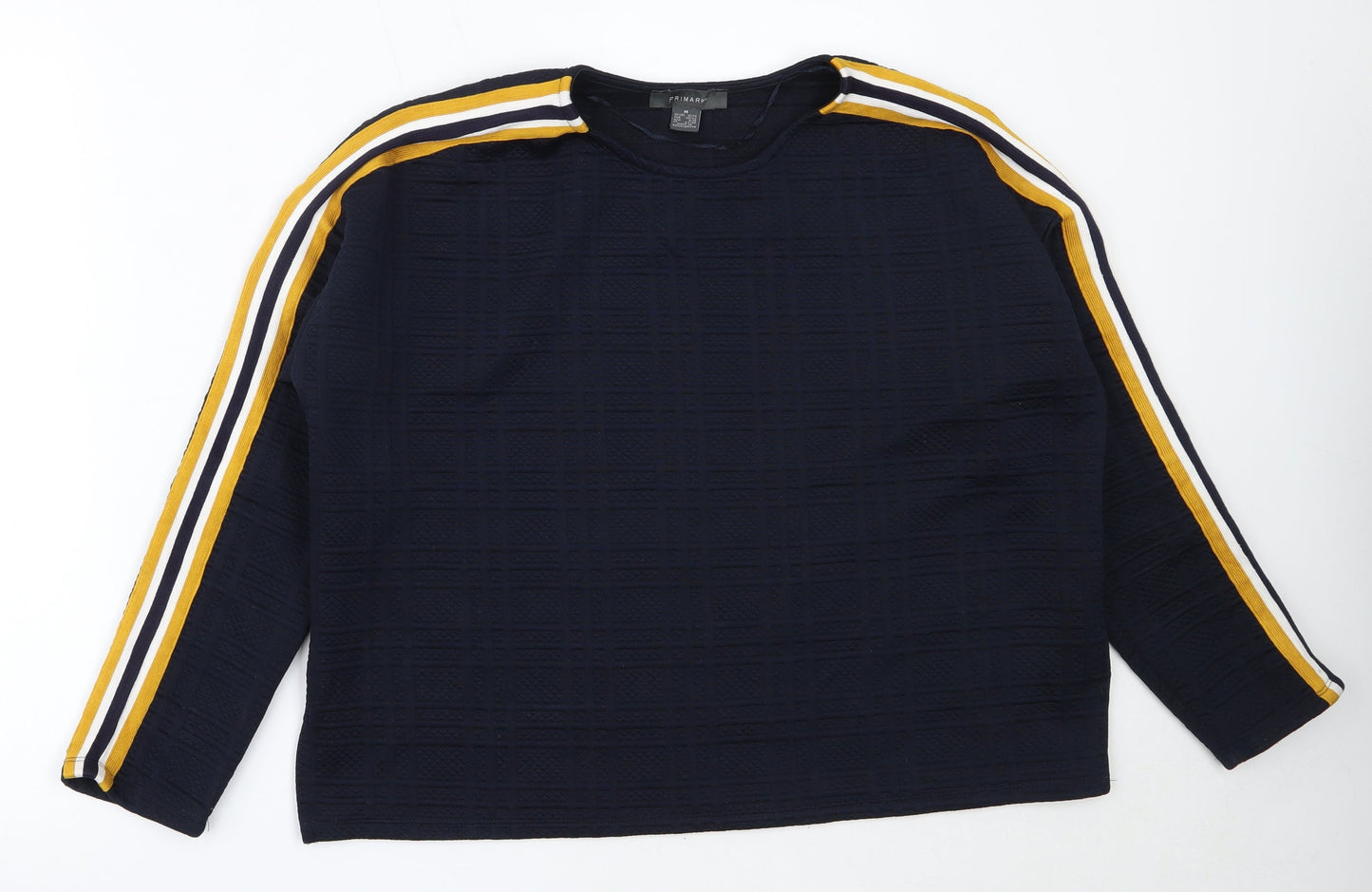 Primark Womens Blue Round Neck  Polyester Pullover Jumper Size M