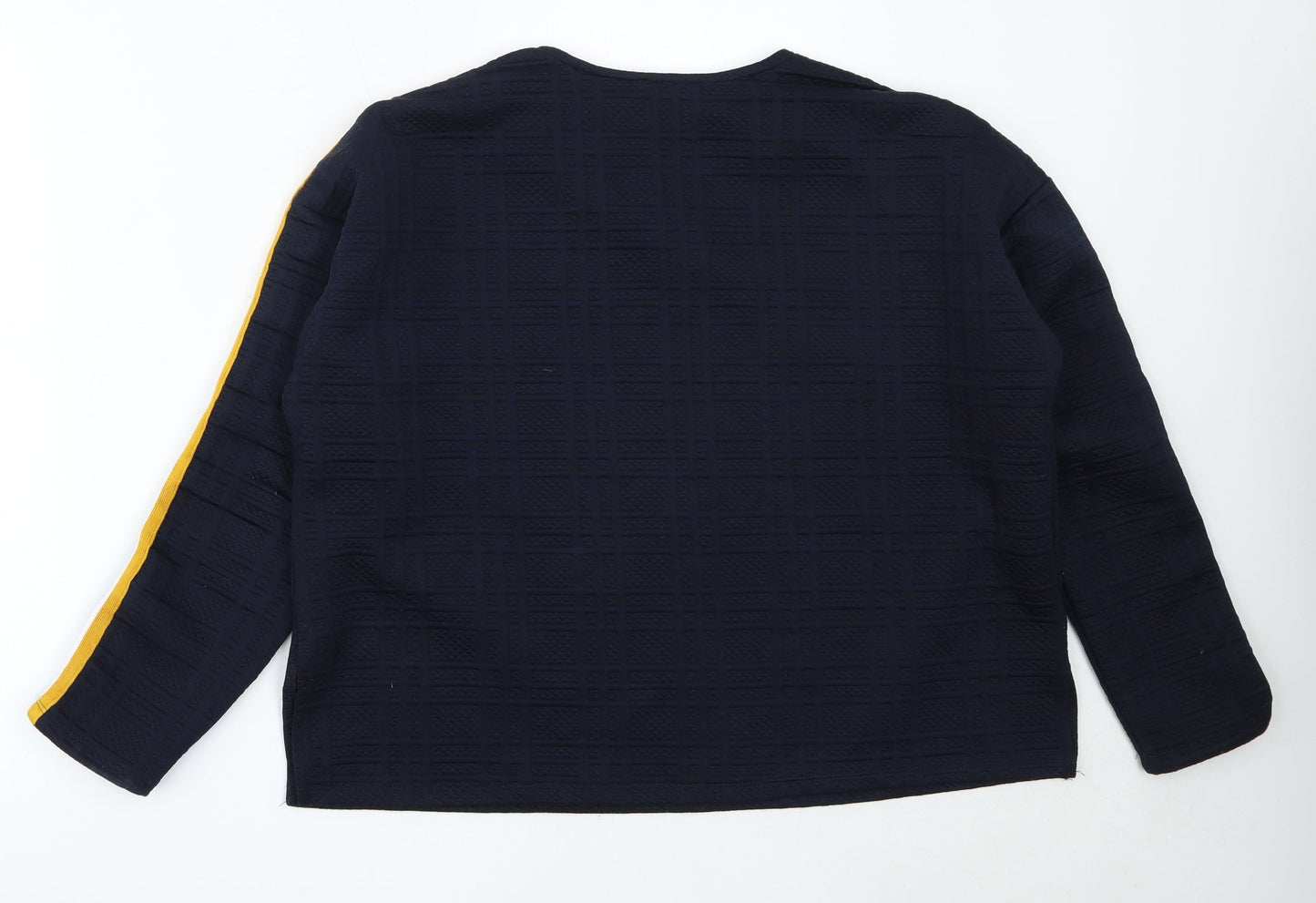Primark Womens Blue Round Neck  Polyester Pullover Jumper Size M