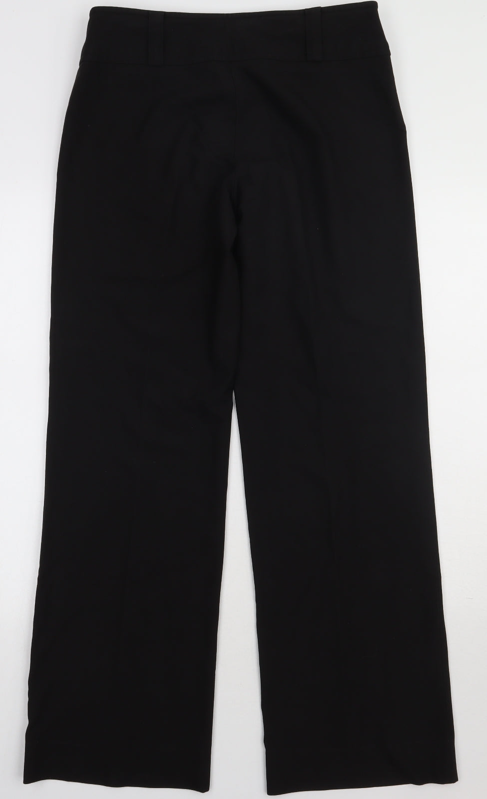 VILA Womens Black  Polyester Trousers  Size M L32 in Regular Hook & Eye