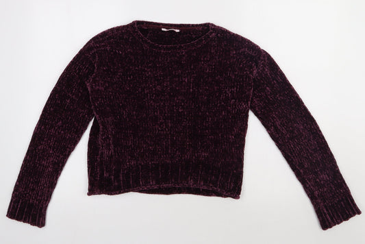 miss evie Girls Purple  Polyester Pullover Sweatshirt Size 11-12 Years  Pullover