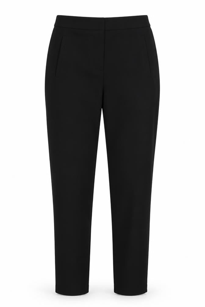 Topshop Womens Black  Polyester Trousers  Size 8 L30 in Regular Hook & Eye