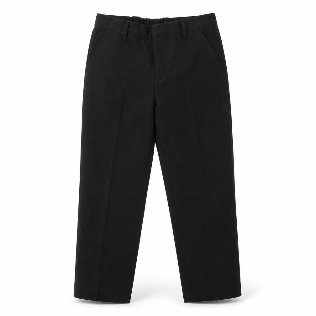 TU Boys Black  Polyester Dress Pants Trousers Size 7 Years  Regular Zip