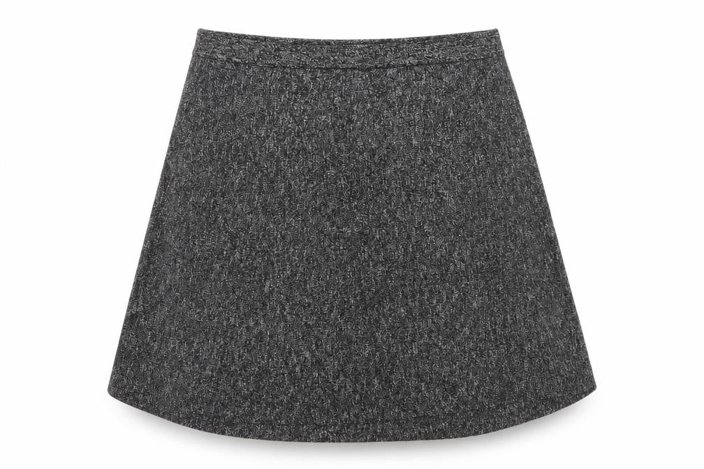 Max Studio Womens Grey  Acrylic Flare Skirt Size XL