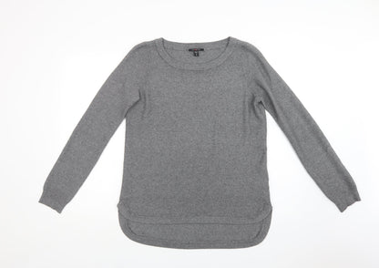 Cyrus Mens Grey Crew Neck  Viscose Pullover Jumper Size M