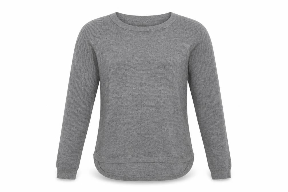 Cyrus Mens Grey Crew Neck  Viscose Pullover Jumper Size M
