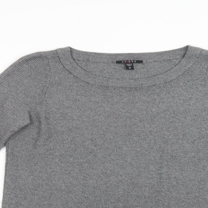 Cyrus Mens Grey Crew Neck  Viscose Pullover Jumper Size M