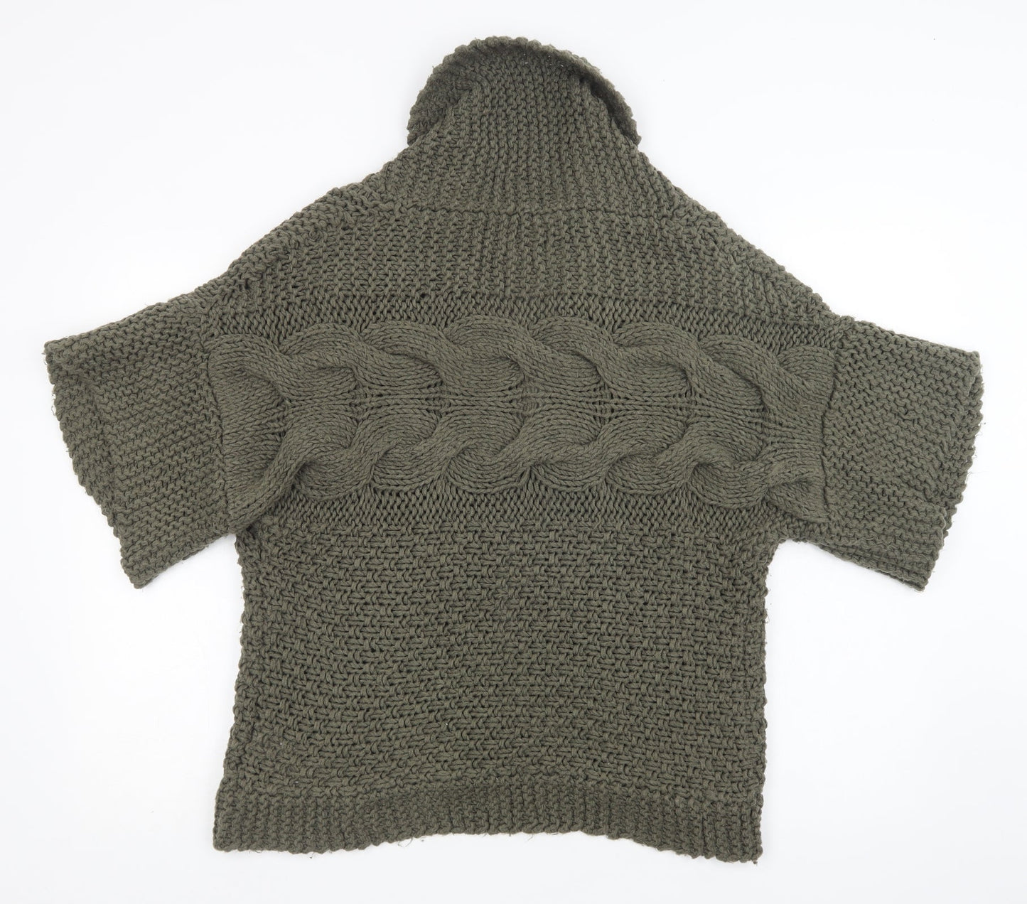 Roman  Womens Green Collared  Acrylic Cardigan Jumper Size L