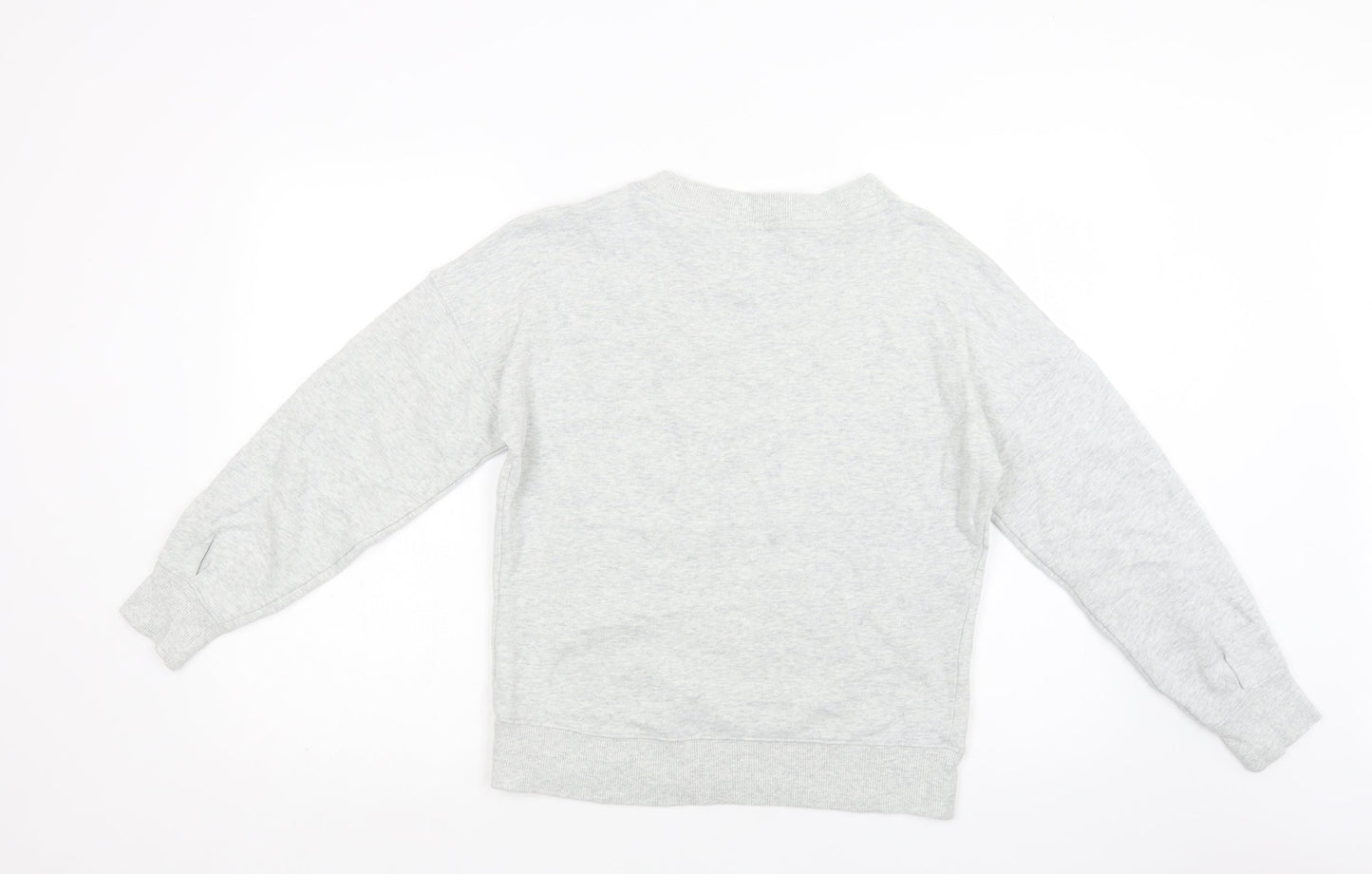 NEXT Womens Grey  Cotton Pullover Sweatshirt Size XS