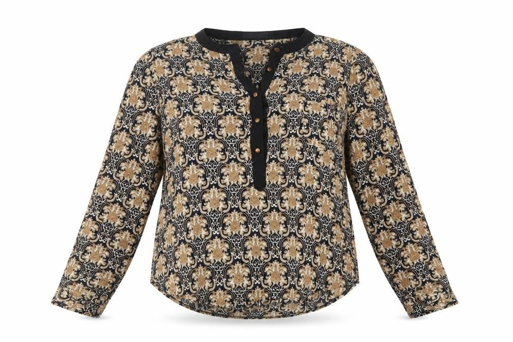 Stella Morgan Womens Multicoloured Paisley Viscose Basic Blouse Size M V-Neck