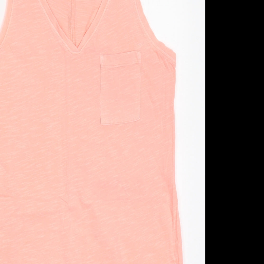 NEXT Womens Pink  Cotton Basic Tank Size 12 V-Neck