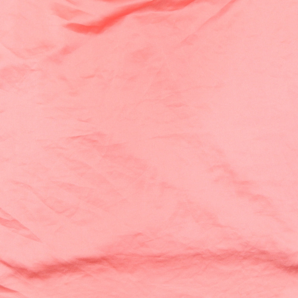 NEXT Womens Pink  Polyester Basic Blouse Size 14 V-Neck
