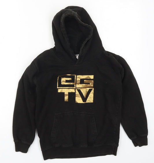 All We Do is Boys Black  Cotton Pullover Hoodie Size 9-10 Years  Pullover - GGTV