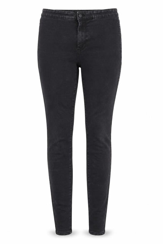 Denim Co Womens Black  Cotton Skinny Jeans Size 14 L28 in Regular Button