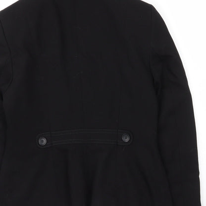 Next Womens Black  Vinyl Jacket Blazer Size 12