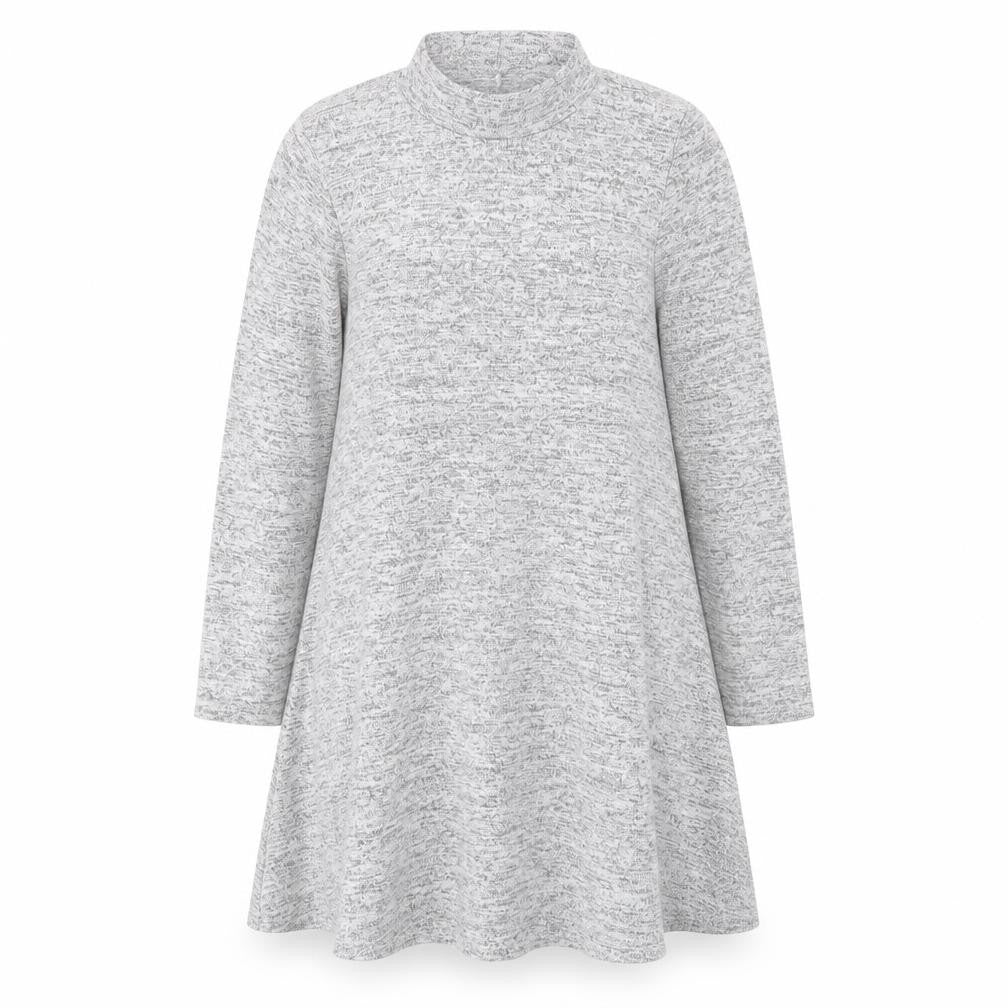 Primark Womens Grey  Viscose Tunic Blouse Size 8 Round Neck